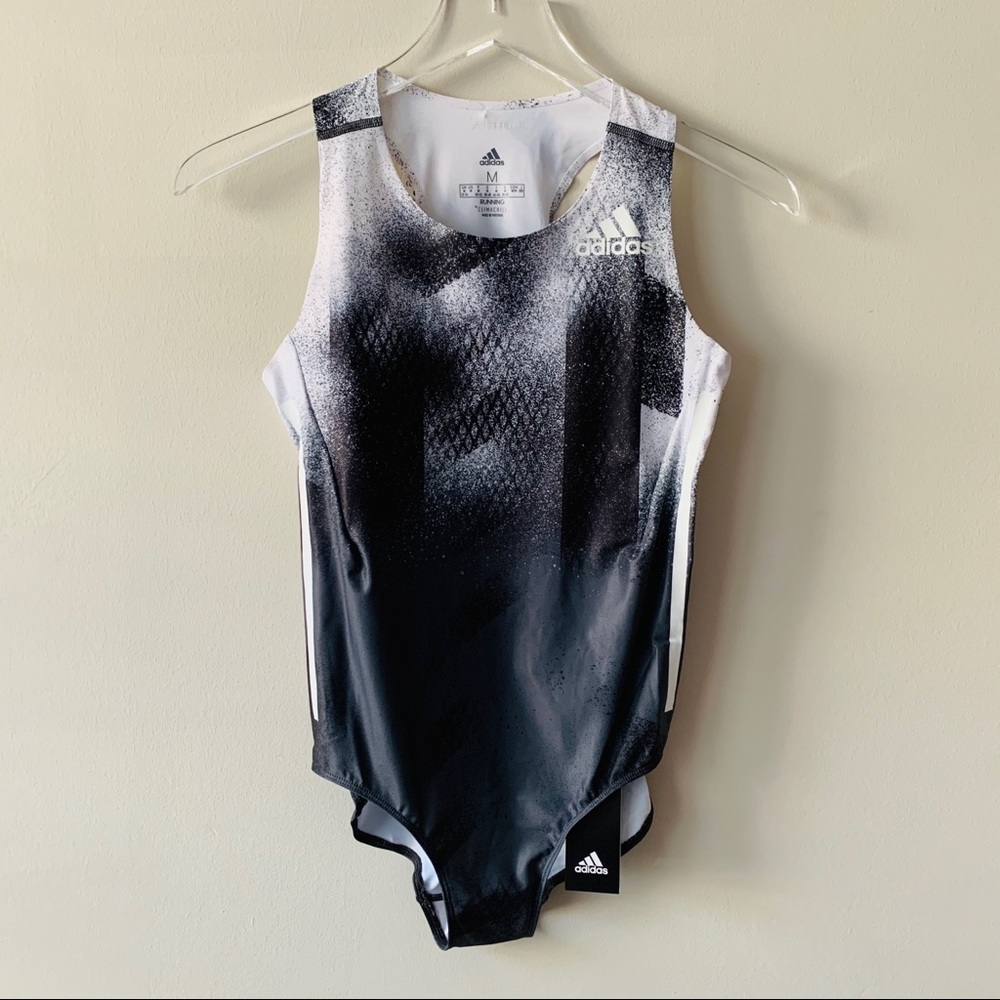 Adidas Adizero Running Leotard Climachill Gray
